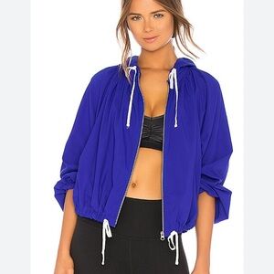 Free People Movement Breeze Pleated hooded jacket